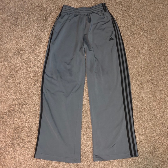 adidas Other - Adidas small grey sweatpants with black stripes